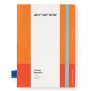 Any Day Now Orange & Red A5 Notebook Bound Ruled 80gsm Paper Journal 192 Pages
