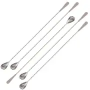 18" Cocktail Mixing Glass Bar Spoon - Long Handle Stainless Steel Drink Mixer...