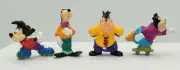 Disney's Goof Troop 4 Pc PVC Figures Skateboard, Rollerblades NEW! 1990's
