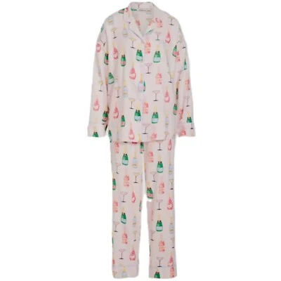 Peter Alexander Plus Pyjama Set Women's Size 3+ Champagne Bamboo Flannel PJ
