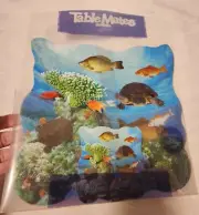 Pimpernel Table Mates - Sea Turtle Seascape - Placemats & Coaster Set of 4 New