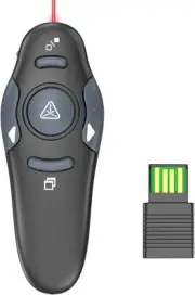 Presentation Clicker with Laser Pointer for Powerpoint, Wireless 1 Pack
