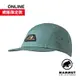 【Mammut 長毛象】Five Panel Cotton Cap 休閒有機棉露營帽 深玉石綠 #1191-01820