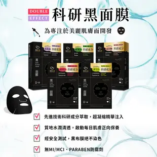 【我的心機】科研雙效黑面膜系列 買一送一 (玻尿酸B3/神經醯胺/極淨藻控油/茶樹桃拓酚/菸醯胺美白)