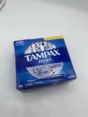 Tampax Pearl Rgular W/ Leak Guard Protection, 50 Ct Box Unscented