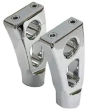 4" Chrome Billet Slotted Handlebar Risers For Harley Dyna Softail FXD 41040