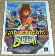 1997 The Granstream Saga, Vintage Print Ad/Poster, Sony Playstation, Promo Art
