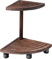 2 Tier Bathroom Counter Organizer Storage,Vanity Organizer for Bathroom Counter, Decorative Wood Riser for Display, Wood Standing Rack