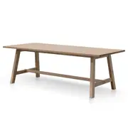Murillo 2.2m Wooden Dining Table - Washed Natural