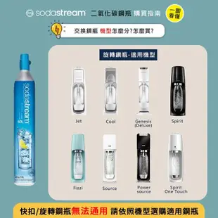 【Sodastream】二氧化碳交換旋轉鋼瓶 425g-二入組(您須有2支空鋼瓶)