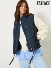 FatFace Navy Quilted Gilet (E98943) | $182