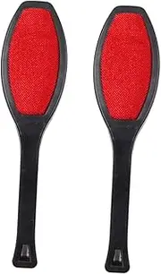PEPLAYTAL 2PCS Black Electrostatic Clothing Removal and Dusting Brush Pet Hair Cleaning Device for Sweaters Coats Blankets Portable No Batteries Needed Travel Friendly