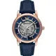 ARMANI手錶 AR00016 42mm玫瑰金錶殼，寶藍錶帶款 _廠商直送