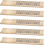 Intricate Chinese Design Miniature Wooden Screen 5pcs Mini Room Divider for Dollhouse Decor Mini Wooden Panel