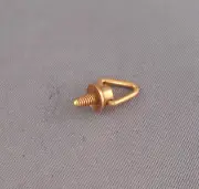 Ring Top Vintage Gold Plated repair part for replacement of stud and ring