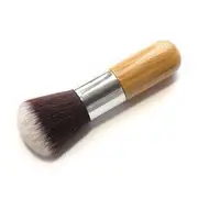 Stroke of Beauty - Blush Brush 2# - Flat Head - Wood & Bristles - Brown & White - One Size