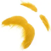 Ciieeo 1 Set Fake Beard Mustache Disguise Novelty Hairy Beard Facial Beard Color for Men Fake Mustaches Fake Mustache for Men Classic Halloween Man Bristle Beard Costume Boar Yellow Cloth