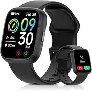 Smart Watch for Men and Women – Answer/Make Calls, 1.8" Full Touch Screen, Alexa Built-in, Fitness Tracker Pressure, Sleep & Stress Monitor, IP68 Waterproof