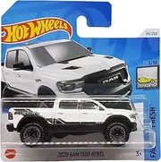 Hot Wheels - 2020 RAM 1500 Rebel - Factory Fresh 3/10 - HTC52 - Short Card - Pickup Truck - White - Mattel 2024
