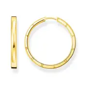 Hoop Earrings Large Gold - TCR686Y