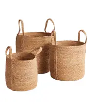 Napa Home & Garden Seagrass Round Basket Set