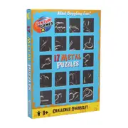 17pc Centauri Games Metal Puzzle Solving/Brain Teaser Challenge Toy Kids 8y+