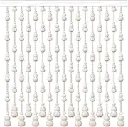 Hanging Room Divider, Hanging Room Divider Wood Beaded Curtain,Home Decor Door String Bead Curtains for Doorways Divider Windows Room Partition,Punch-Free Installation,2 Colours
