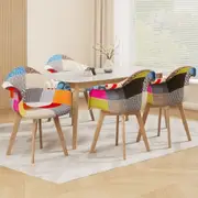1 Set of 4 Artiss Dining Chairs Fabric