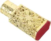 Outanaya Elegant Perfume Bottle Vintage DIY Fragrance Container with Floral Hollow Design for Travel Parties Personal Scent Creation