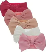 Newest Baby Bow Headbands Baby Turban Knotted Headband Nylon Elastic Headwraps for Baby Girl Hair Accessories (KK69-04)