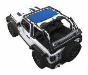 SpiderWebShade Mesh Bikini Top-Blue, for Jeep JL 2dr.; JLKINI-2D-BLU