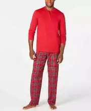 Men's Matching Brinkley Red Plaid Pajamas set Christmas sleepwear Pj's Small