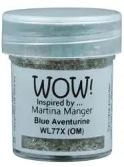 Wow! Embossing Powder Special Colour 15ml - Blue Aventurine (by Martina Manger)