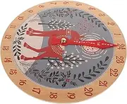 ABOOFAN Style Christmas Countdown Calendar Deer Ornament Calendars Wall Clock Advent Nativity Christmas Front Door Decoration Xmas Countdown Calendar Christmas Countdown Clock Wood