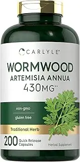 Sweet Wormwood 430 mg | 200 Capsules | Non-GMO & Gluten Free | by Carlyle
