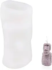 jojofuny Easter Island Statue Silicone Candle Making Mold for DIY Crafts Flexible Casting Mold for Scented Candles Present for Candle Making Enthusiasts