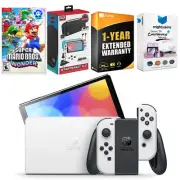 Nintendo Switch White OLED + Pokemon Sword + Accessory Gaming Kit