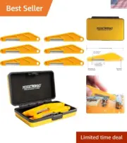 6 pc. Diamond Coated Electric Guitar Nut Slotting File Set - Light Strings, w...