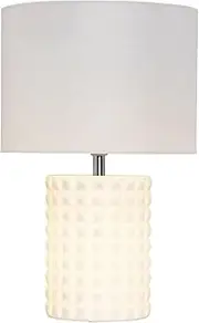 Beacon Lighting Milla 2 Light Tall Table Lamp in White