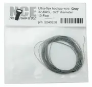 NEW NCE 5240258 Ultraflex Wire 32 Gauge 10ft Gray FREE US SHIP