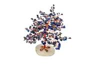 Crystal Chips Tree With Agate Slice Base Sodalite Ornaments Money Tree