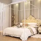 Aikasy Outer Bed Support Canopy Bed Frame Post Queen Size，Thickened Metal Canopy