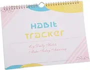 GOOHOCHY Calendar Standing Habit Tracker Dateless Planner Habit Journal Workout Planner Habit Tracker Without Dates Undated Daily Planner Goal Journal Goal Tracker Notebook Large Paper