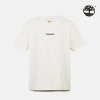 在飛比找PChome24h購物優惠-Timberland 中性白色背后圖案短袖T恤|A669FC