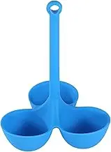 Egg Holder for Steaming | Heatproof Cooker Silicone Egg Steamer Tray | Creative Kitchen Gadget Dining Tool with 3 Grids for Boiling and Poaching