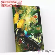 Paint By Numbers Kit Butterfly Abstract Animal Draw Oil Beginner Framed Art DIY