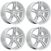 Set of 4 17in Silver Alloy Wheel Rims for BMW 135is, OE1P55M 5x120 5Lug 17x8 (for: BMW)