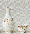 Sake Vessel Nishikyo Kohana 1.6 Go Tokkuri Set Cup Tokkuri Sake Cup From Japan