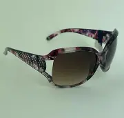 NORTHCREST Sunglasses For Women Gradient Wine White W/ Rhinestone, 100% UVA-UVB