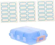 Daily Medication Organizer 10 Compartment Travel Pill Box Diy Sticker Labels Portable Plastic Pill Case for Pocket